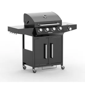   Riwall PRO RGG 41 gázüzemű grillsütő 15 kW, 4+1 gázégővel