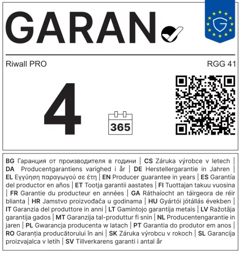 Riwall PRO RGG 41 gázüzemű grillsütő 15 kW, 4+1 gázégővel