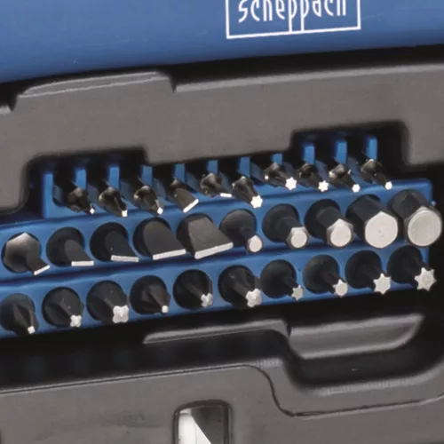 Szerszámos koffer szerszámokkal, 97 db-os Scheppach WZK 120