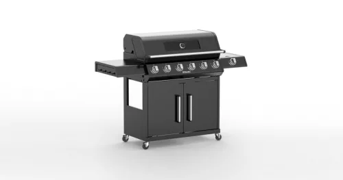 Gázos grillsütő 24 kW, 6+1 égőfej Riwall PRO RGG 61 EXL