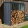 Tűzifatároló lejtős tetővel 2 x 1,5 m (antracit) Riwall PRO RMWS 3x7 Anthracite
