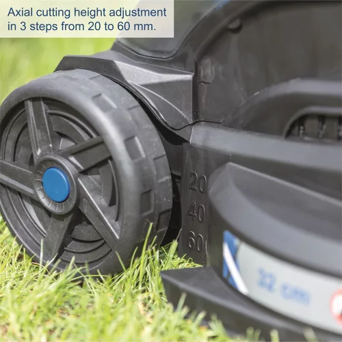 Akkus fűnyíró 3 az 1-ben IXES 20 V (akkuval és töltővel) Scheppach BC-MP320-X-SET L