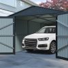 Fém garázs 3 x 6 m nyeregtetővel (antracit) Riwall PRO RMCG 20x10 Anthracite