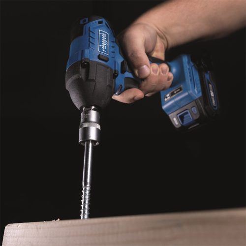 Akkus ütvecsavarozó 1/2", indukciós motorral IXES 20 V (akku és töltő nélkül) Scheppach BC-IW350-X