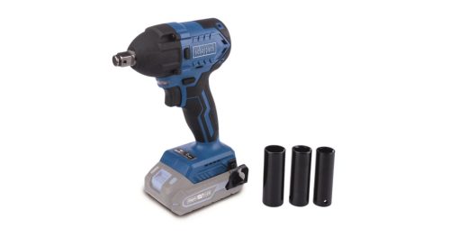 Akkus ütvecsavarozó 1/2", indukciós motorral IXES 20 V (akku és töltő nélkül) Scheppach BC-IW350-X