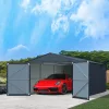 Fém garázs 3,86 x 6 m nyeregtetővel (antracit) Riwall PRO RMCG 20x13 Anthracite