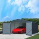Fém garázs 3,86 x 6 m nyeregtetővel (antracit) Riwall PRO RMCG 20x13 Anthracite