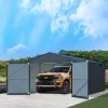Fém garázs 3,86 x 6 m nyeregtetővel (antracit) Riwall PRO RMCG 20x13 Anthracite