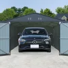 Fém garázs 3,86 x 6 m nyeregtetővel (antracit) Riwall PRO RMCG 20x13 Anthracite