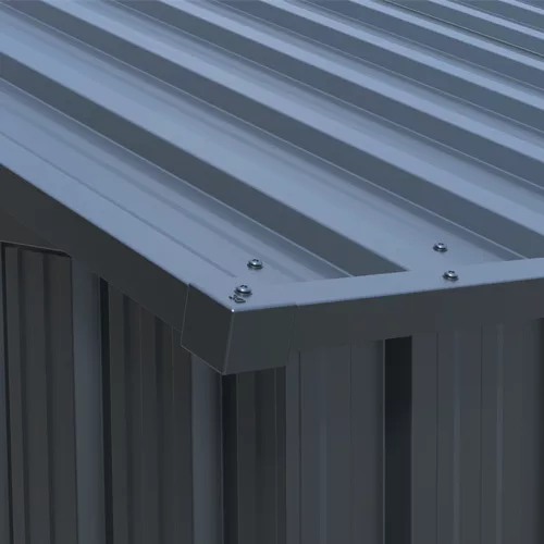 Fém garázs 3,86 x 6 m nyeregtetővel (antracit) Riwall PRO RMCG 20x13 Anthracite