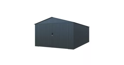Fém garázs 3,86 x 6 m nyeregtetővel (antracit) Riwall PRO RMCG 20x13 Anthracite
