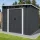 Fém kerti tároló 2,4 x 2,8 m lapostetővel (antracit) Riwall PRO RMSP 9x8 antracit LUX