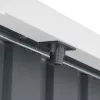 Fém kerti tároló 2,4 x 2,8 m lapostetővel (antracit) Riwall PRO RMSP 9x8 antracit LUX