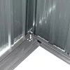 Fém kerti tároló 2,4 x 2,8 m lapostetővel (antracit) Riwall PRO RMSP 9x8 antracit LUX