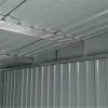 Fém kerti tároló 2,4 x 2,8 m lapostetővel (antracit) Riwall PRO RMSP 9x8 antracit LUX
