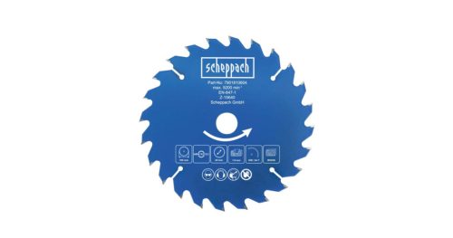 Körfűrészlap átmérő 165/20 mm, 24 fog Scheppach