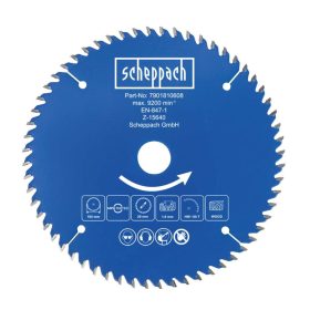 Körfűrészlap átmérő 165/20 mm, 60 fog Scheppach