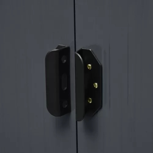 Fém kerti tároló 3 x 3,7 m nyeregtetővel (antracit) Riwall PRO RMSA 12x10 Anthracite