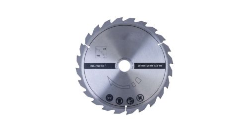 TCT fűrészlap (254 x 30 x 2,8 mm, 24 fogú) Scheppach HS 254 / HM 110 MP / HM 100 T-hez