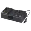 Dupla gyorstöltő 20 V-os (4,5 A) akkumulátorokhoz Riwall PRO RAC 420 TWIN