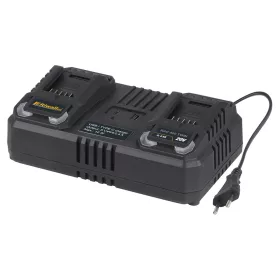   Dupla gyorstöltő 20 V-os (4,5 A) akkumulátorokhoz Riwall PRO RAC 420 TWIN