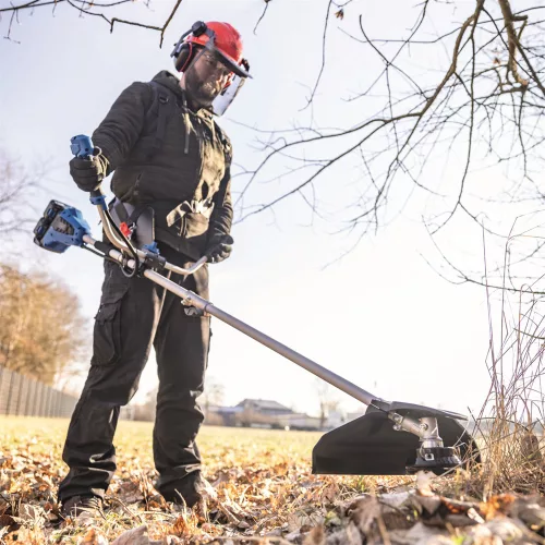 Akkus bozótvágó 2 az 1-ben IXES 2x20V + 2x 4 Ah akkumulátor + dupla töltő 2.4 A Scheppach BC-BCH380/40-X-SET L2