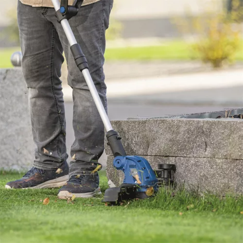 Akkus szegélynyíró IXES 20V (2Ah akkuval és 2,4A töltővel) Scheppach C-LT300-X-SET S