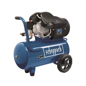   Kompresszor 50 L olajkenésű kéthengeres Scheppach HC 53 dc