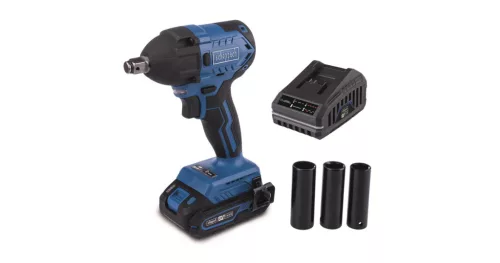 Akkus ütvecsavarozó IXES 20V (2 Ah akkuval és 2,4A töltővel) Scheppach BC-IW350-X-SET S
