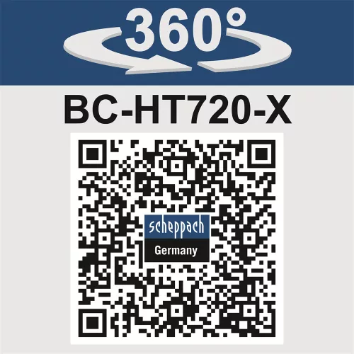 Akkus sövényvágó IXES 2x20V (2db 2Ah akkuval és 2,4A dupla töltővel) Scheppach BC-HT720-X-SET S2