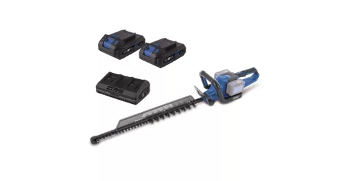 Akkus sövényvágó IXES 2x20V (2db 2Ah akkuval és 2,4A dupla töltővel) Scheppach BC-HT720-X-SET S2