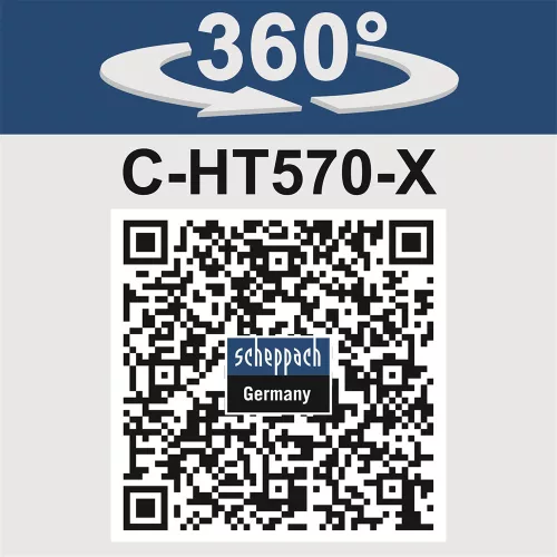 Akkus sövényvágó 20 V-os IXES  + 2 Ah-s akkumulátor + 2,4 A-es töltő Scheppach C-HT570-X-S
