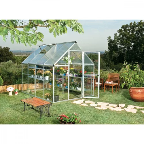 Üvegház Palram Hybrid 6x8 (185 x 250cm) - polikarbonát kerti üvegház