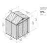 Kerti házak Palram Skylight 6x5 barna