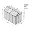 Kerti házak Palram Skylight 6x10 barna