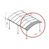 Bővítő elem Arcadia kocsibeállókhoz (70 cm) Palram - Canopia