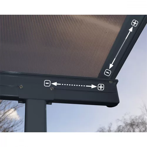 Pergola Palram Capri 5400 szürke 3 x 5,46