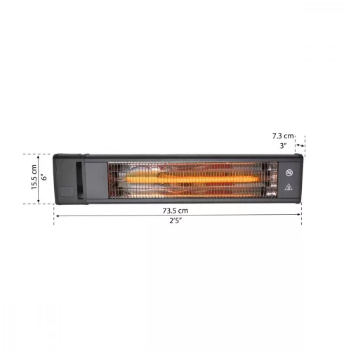 Infravörös fűtőtest, 1800 W Palram
