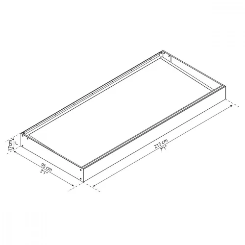 Modern bejárati előtető Palram Sophia 2150 opal white
