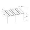 Alumínium pergola (5 x 3 m) Riwall PRO RMPP 16 x 10 Antracit
