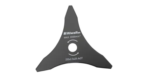Vágókés fűkaszához 3-ágú, 255 mm, belső furat 25,4 mm, vastagság 2,5 mm Riwall PRO