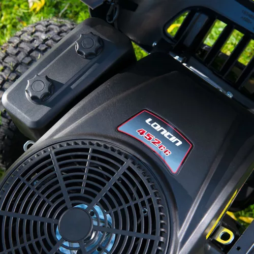 Kéthengeres fűnyírótraktor, 102 cm, hátsókidobással és hidrosztatikus váltóval Riwall PRO RLT 102 HRD TWIN