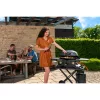 Gázüzemű mobil grillsütő 4,2 kW, 2 gázégővel és összecsukható asztallal Riwall PRO RGG 20 Compact SET