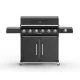 Riwall PRO RGG 61 EXL prémium gázüzemű grillsütő 24 kW, 6+1 gázégővel