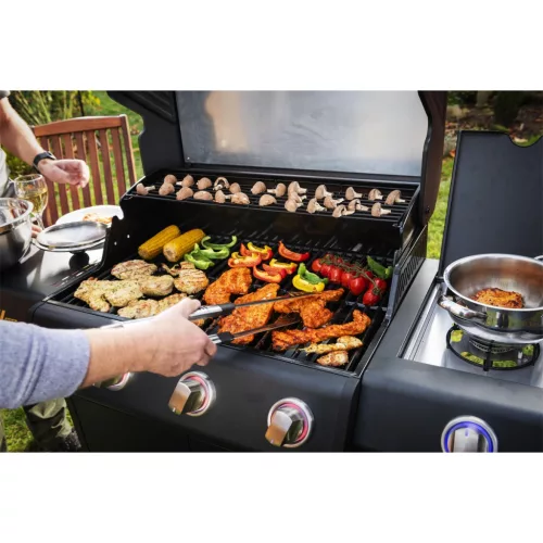 Riwall PRO RGG 61 EXL prémium gázüzemű grillsütő 24 kW, 6+1 gázégővel