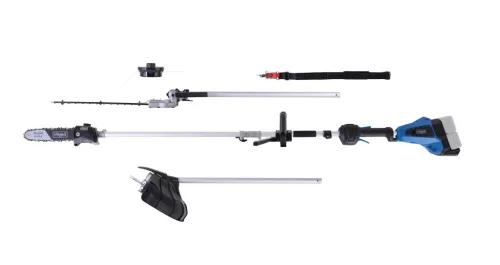 Scheppach BC-MFH400-X-SET S2 akkus multifunkciós gép 4 az 1-ben IXES 20 V (2x2Ah akkuval és dupla töltővel)