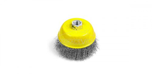 Drótcsiszoló fazékkefe 125mm M14x2 hullámos