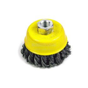 Drótcsiszoló fazékkefe 65mm M14x2 fonott