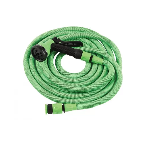 Locsolótömlő flexibilis 5-15 m pisztollyal