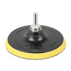 Gumitányér tépőzáras 115 mm M14 8mm adapterrel